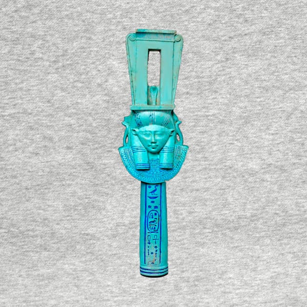 Egyptian Faience Sistrum by WillowNox7